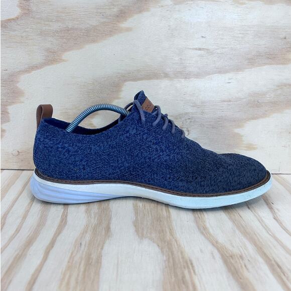 Cole Haan - Grand Evolution Oxford - Sneakers - Blue - Men's - 11M - C33107 - Picture 5 of 9
